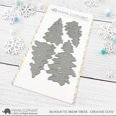 Mama Elephant Creative Cuts - Silhouette Snow Trees